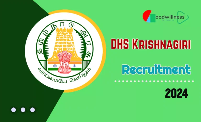 DHS Krishnagiri Recruitment 2024 | lab technician, pharmacist 37 vacancies
