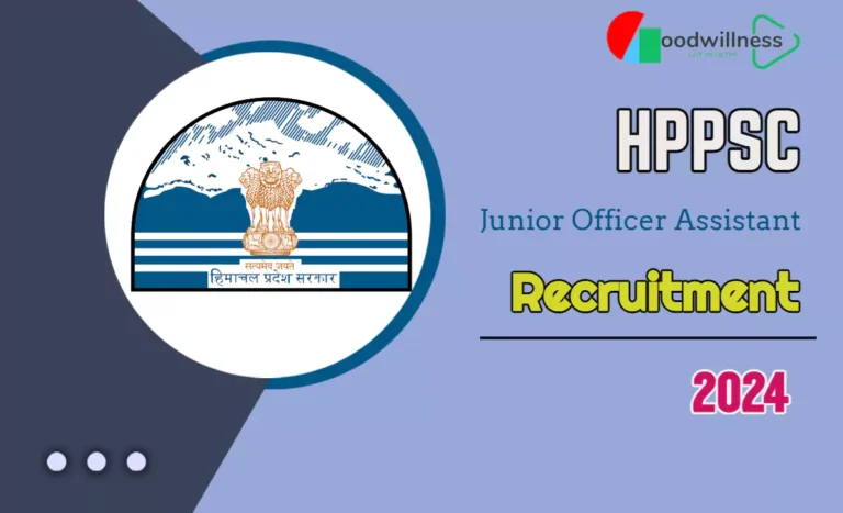 HPPSC Recruitment 2024 | JUNIOR OFFICE ASSISTANT (ACCOUNTS) 42 vacancies