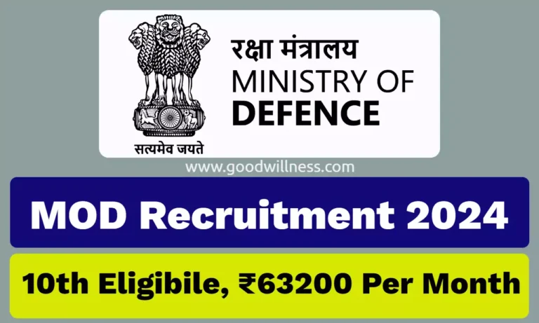 MOD Fireman Recruitment 2024, Out 40 Erstwhile Fireman Grade I & II, Salary Upto ₹63200