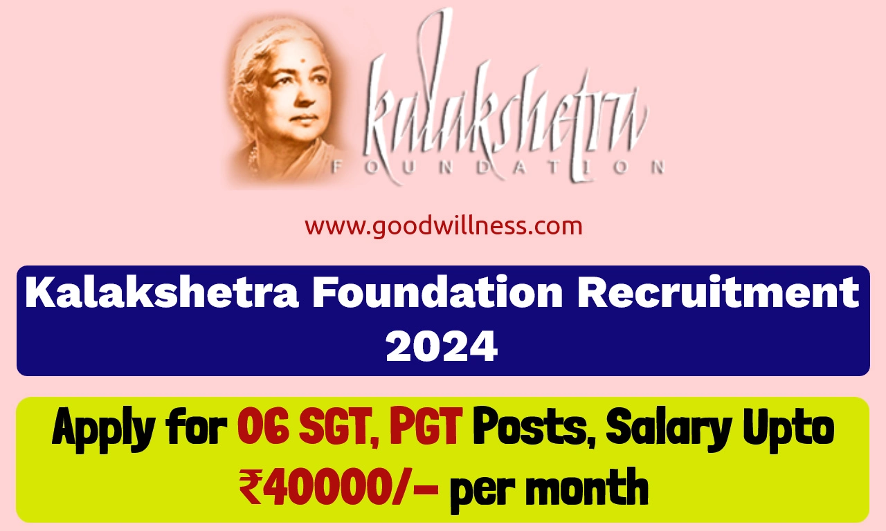 Kalakshetra SGT PGT Recruitment