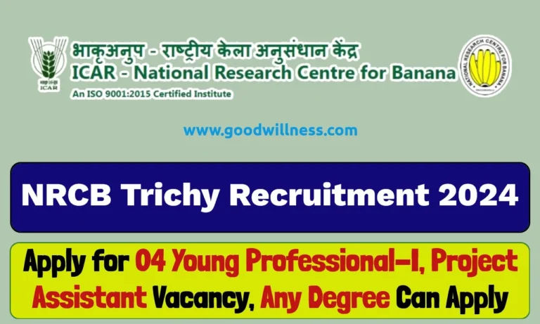 NRCB Trichy Recruitment 2024 | Apply Online For Young Professional-I, Junior Project Assistant Vacancy