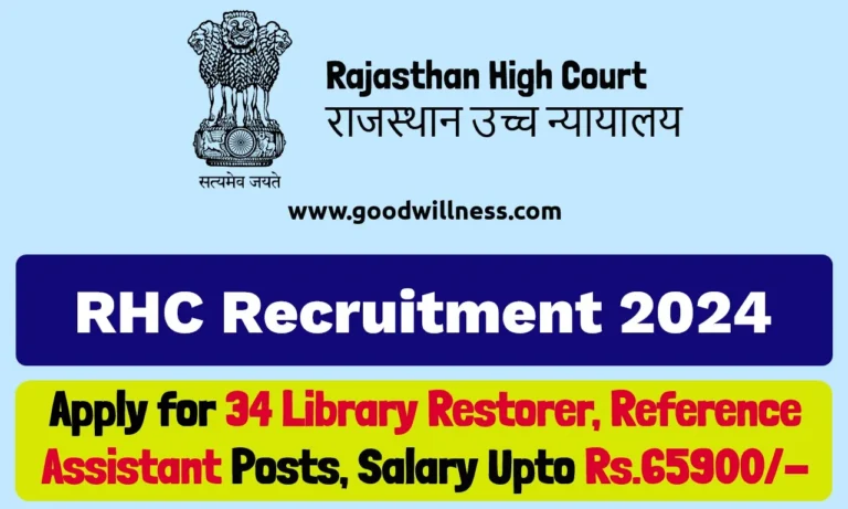 Rajasthan High Court Recruitment 2024 : Apply for 34 Library Restorer Posts