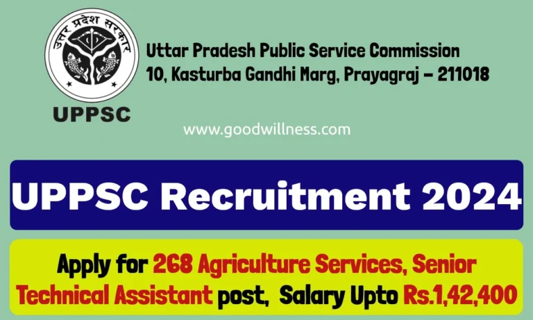 UPPSC Agriculture Services Recruitment 2024 | Apply for 268 Senior Technical Assistant Posts