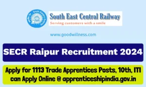south east central railway secr raipur recruitment 660ec42fb9a8e
