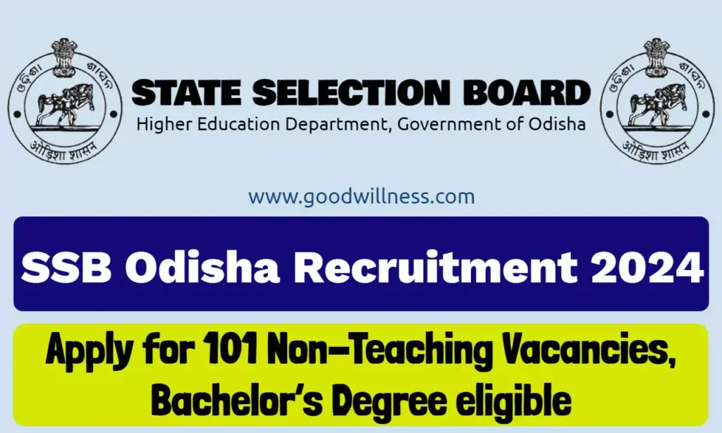 SSB Odisha Recruitment 2024, Apply for 101 Non-Teaching Vacancies 1 ssb odisha recruitment 6609fd5059a45