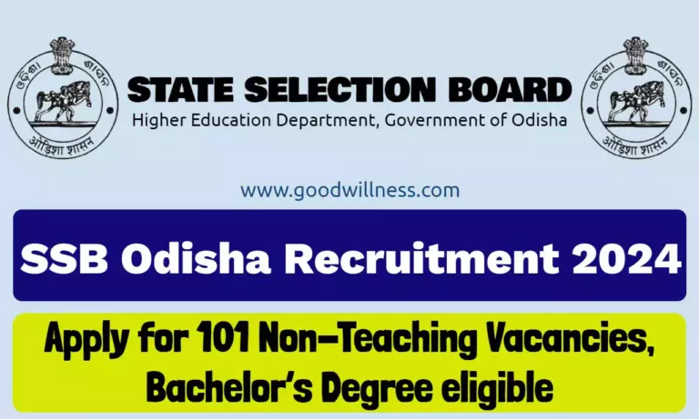 SSB Odisha Recruitment 2024, Apply for 101 Non-Teaching Vacancies