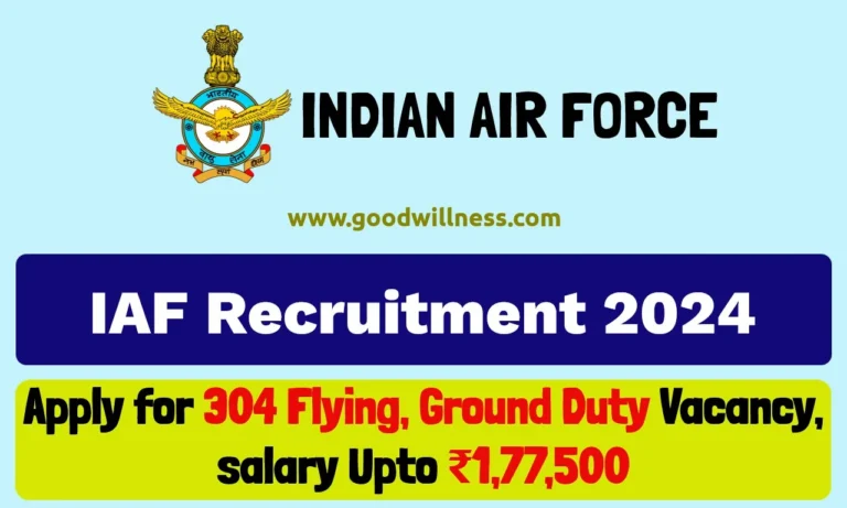 IAF Notification 2024 | Apply For 304 AFCAT Short Service Commission (SSC) in Flying Branch and Ground Duty Posts