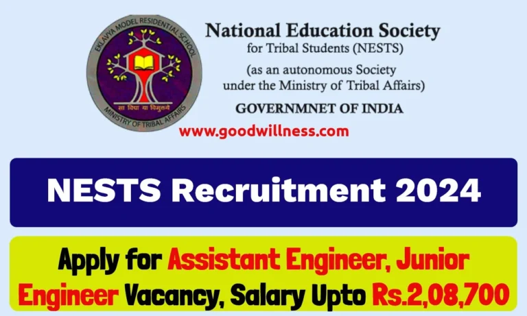 NESTS Recruitment 2024 : Apply for Assistant Engineer, Junior Engineer posts