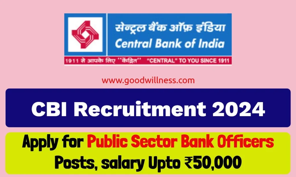 Central Bank of India Notification 2024