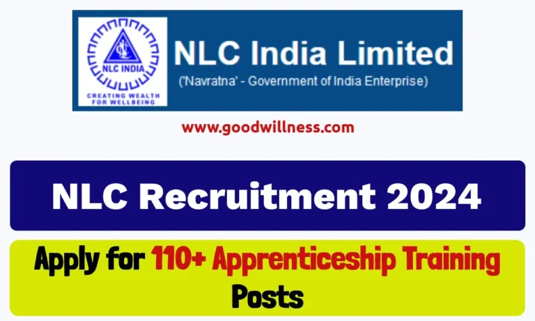 NLC India Limited Recruitment 2024 | 110+ ITI, DIPLOMA, GRADUATE APPRENTICESHIP TRAINING Posts