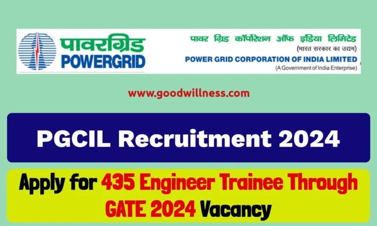 Power Grid India Recruitment 2024 | Notice For 435 Engineer Trainee Through GATE 2024 Posts