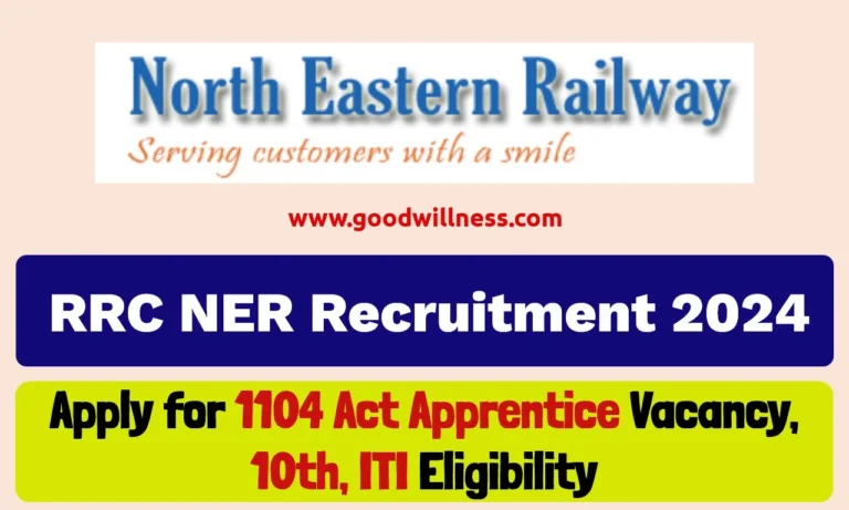 Railway Recruitment Cell Gorakhpur 2024 | Apply RRC NER 1104 Act Apprentice Vacancy