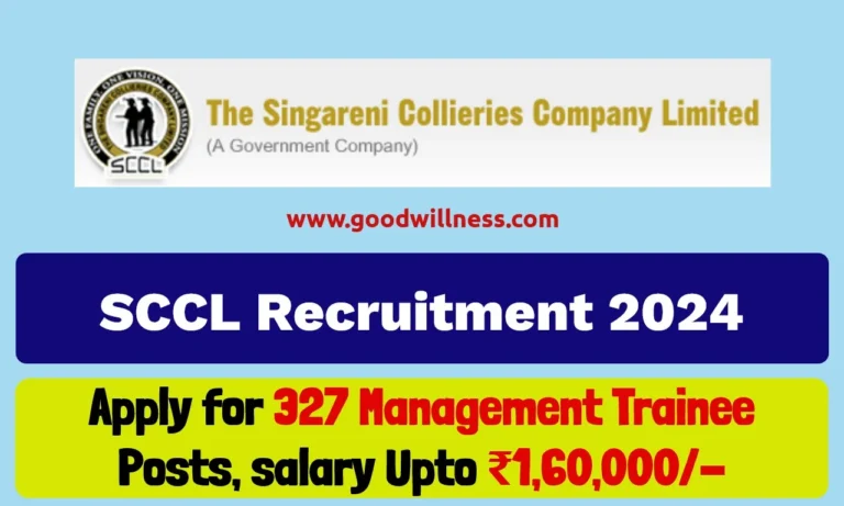 SCCL Recruitment 2024 | 327 Management Trainee Posts
