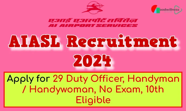 AIASL Jammu Recruitment 2024 | Apply for Duty Officer, Handyman / Handywoman Vacancy