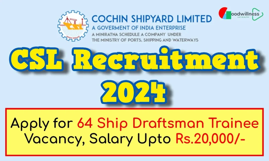 Cochin Shipyard Recruitment 2024 1