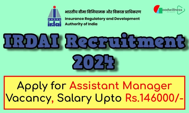 IRDAI Recruitment 2024 | Assistant Manager Post, Check Notification