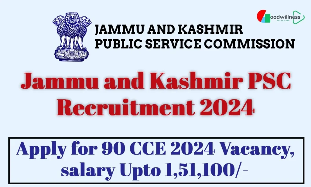 Jammu and Kashmir PSC recruitment 2024