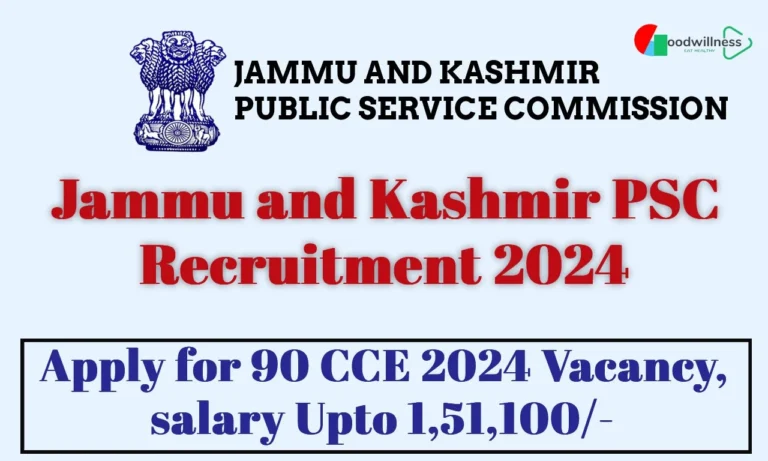 Jammu and Kashmir PSC Recruitment 2024 | Apply Online For CCE 2024 Vacancy