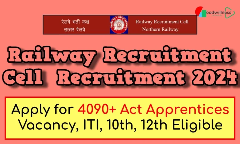 Railway Recruitment Cell Recruitment 2024 | 4090+ Act Apprentices Vacancies at Multiple trades
