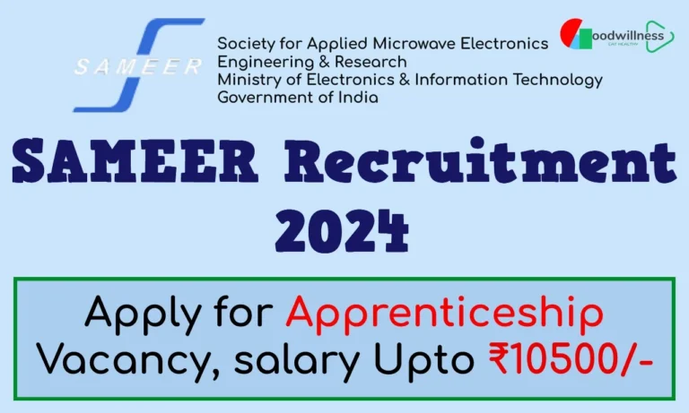 SAMEER- Ministry of Electronics and Information Technology Job 2024, Apply For Graduate / Diploma Apprentices Vacancy