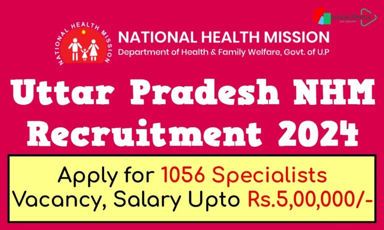 Uttar Pradesh NHM Recruitment 2024 | Apply For 1056 Specialist Vacancy