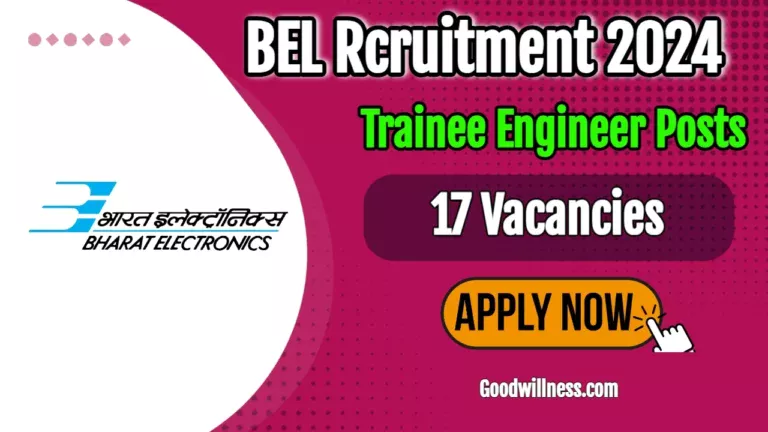 Bharat Electronics Limited Trainee Engineer Recruitment 2024 | Navratna Company Invites 17 Trainee Officer, Project Engineer vacancy