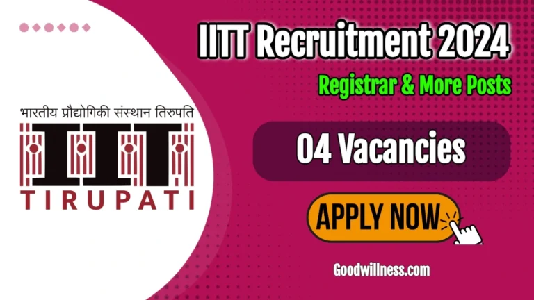 IIT Tirupati Recruitment 2024 | Apply Online For Registrar, Junior Technician vacancy, Check notification