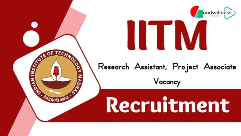 IITM Research Assistant Recruitment 2024 | Apply Online Before Deadline