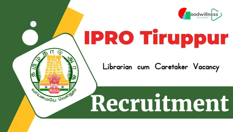 Information and Public Relations Office, Tiruppur Notification 2024 | Apply Offline Librarian cum Caretaker Vacancy