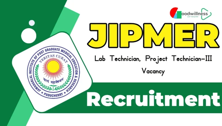 JIPMER Lab Technician Recruitment 2024 – Walk-IN Post – Check Notice