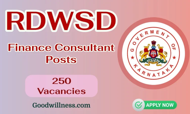 Karnataka RDWSD Recruitment 2024 | Apply Online 47 Finance Consultant Vacancy