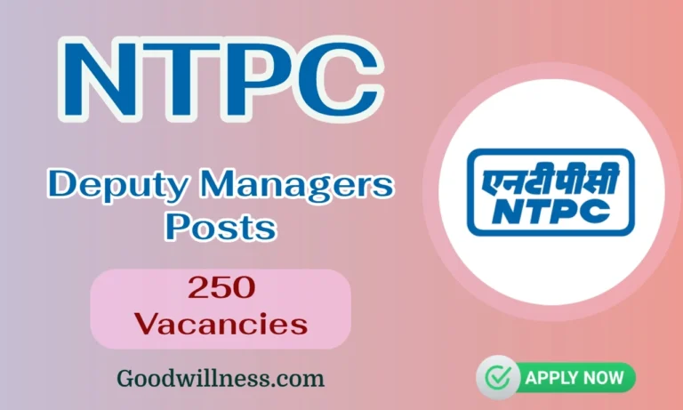 NTPC Limited Recruitment 2024 | Apply 250 Deputy Managers Vacancy