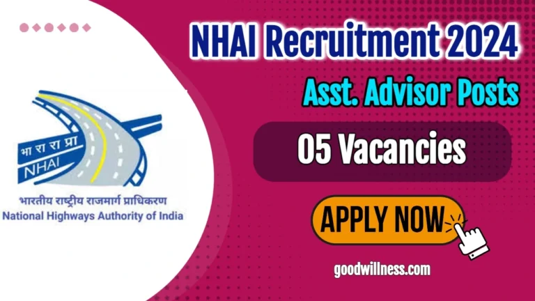 National Highways Asst. Advisor Recruitment 2024 | Apply Before Deadline Salary Up to Rs.181000/-