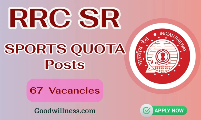 Railway Recruitment Cell SR Recruitment 2024 | Apply 67 SPORTS QUOTA Vacancy