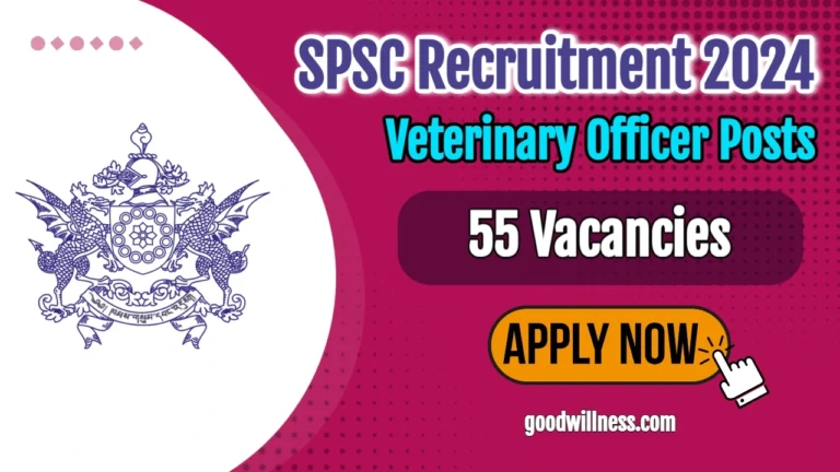SPSC Veterinary Officer Recruitment 2024 | Apply 55 Veterinary Officer Vacancy