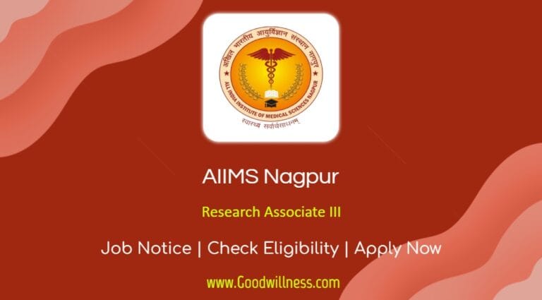 AIIMS Nagpur Research Associate Recruitment 2024 | Apply Now Research Associate III Post, Today Application Last Date