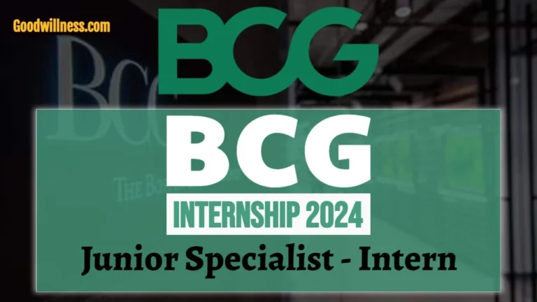 BCG Intern 2024 : Junior Specialist Intern Positions Open to Freshers, Apply Now