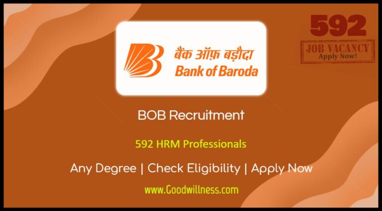 BOB HRM Recruitment 2024: Apply Online for 592 Professionals Posts