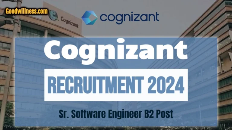 Cognizant Recruitment 2024 : Exciting Software Engineer Job Openings Available – Apply Online Now!