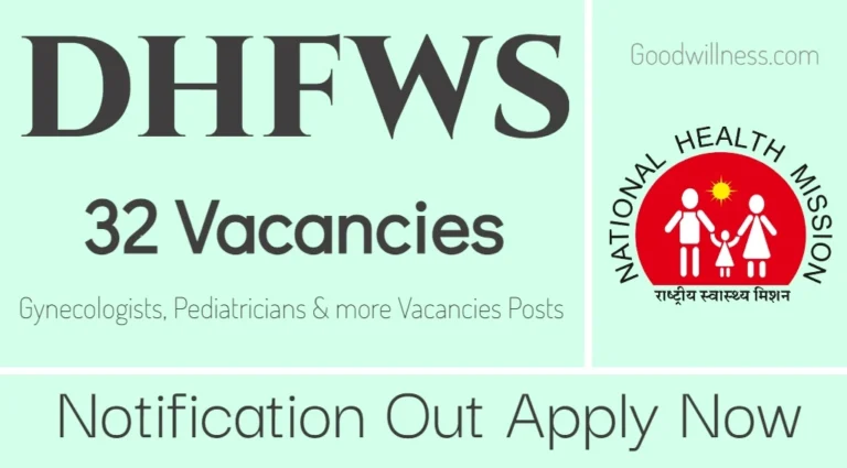 DHFWS Yadagiri NHM Notification 2024 | Apply 32 Gynecologists, Pediatricians & more Vacancies