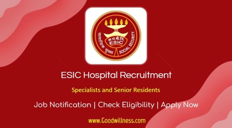 ESIC Hospital Lucknow Recruitment 2024 | Apply Walk-In Tomorrow Specialists and Senior Residents Vacancies