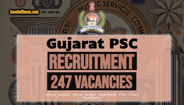 GPSC Recruitment 2024 | Apply Now 247 Various posts in multiple departments