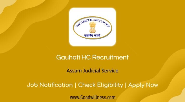 Gauhati HC Assam Judicial Service Recruitment 2024, Apply Online