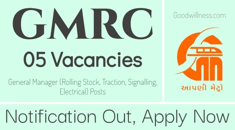 Gujarat Metro Rail General Manager Recruitment 2024 | GMRC Invites General Manager in various Disciplines, Apply Now