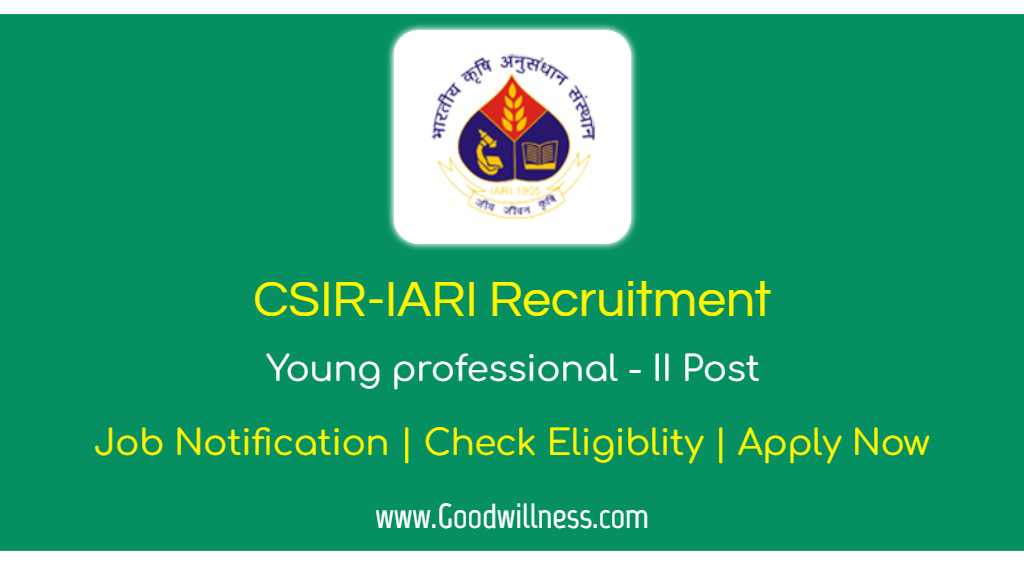 ICAR IARI Recruitment