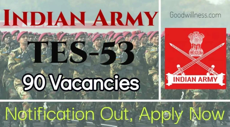 Indian Army TES-53 Recruitment 2024 | Apply Online 90 10th, +2 Technical Entry Scheme-53 Post
