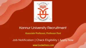 Kannur University Recruitment