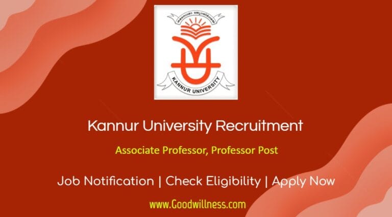 Kannur University Recruitment 2024 | 32 Teaching Positions, Apply Online