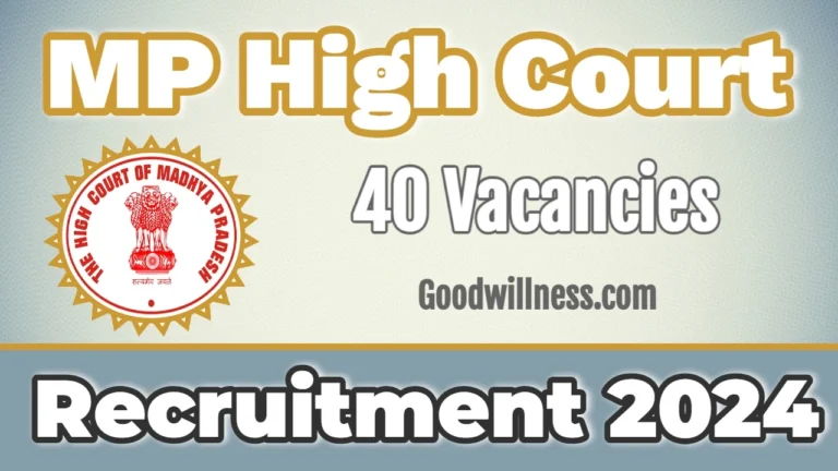 MP High Court Judicial Assistant Recruitment 2024 | MPHC Invites 40 Junior Judicial Assistant Vacancy, Apply Now