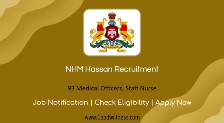 NHM Hassan Recruitment 2024: 93 National Health Campaign Program of Hassan District Post